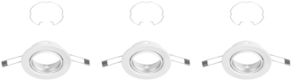 Briloner 3er Set Einbauleuchte weiß Ø 8,6 cm GU10