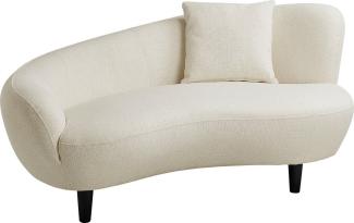 ATLANTIC home collection Chaiselongue Olivia, Nierenform-Sofa mit Zierkissen im Originalbezug