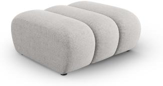 Micadoni Hocker Lupine Chenille Hellgrau