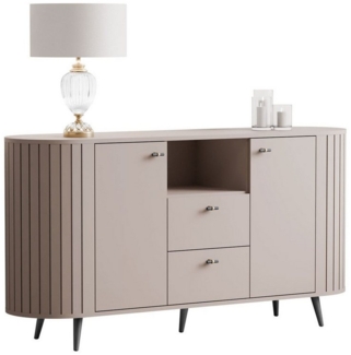 Lookway Kommode ELODIE II 150 cm mit gefrästen Fronten und Soft-Close-System