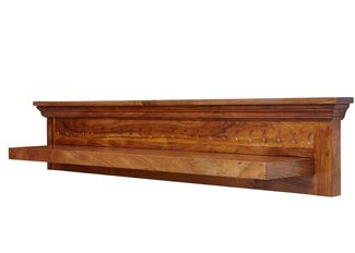 Wandregal Akazie 124x22x24 honig lackiert OXFORD #0334