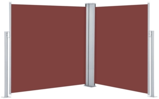 vidaXL Seitenmarkise Ausziehbar Braun 140x600 cm 317991
