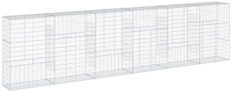 vidaXL Gabione mit Deckel 600x50x150 cm Verzinktes Eisen 3295159