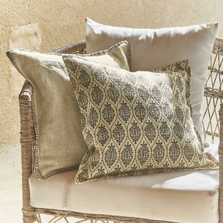 Mirabeau Kissenhülle Kissenhülle 2er Set Ysolde beige/schwarz