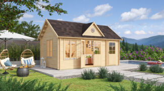 Gartenhaus Teehaus Bradford 70 Natur