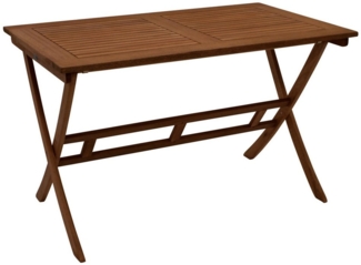 TPFGarden Gartentisch BELMOND (Garten-Klapptisch aus Eukalyptusholz, geölt, Hochwertiger Holztisch FSC®-zertifiziert), Outdoor Esstisch - Terrassentisch - Maße (BxHxT): 70 x 74 x 120 cm