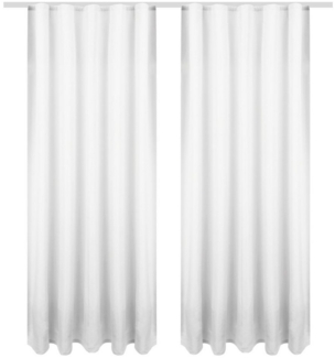 Bestlivings Gardine 2er-Set „Ellen“ – blickdichte Vorhänge mit Universalband, Kräuselband (2 St), blickdicht, in moderner Satin-Optik, pflegeleicht, für Wohn- & Schlafzimmer