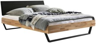 Hasena Trento Sariano Massivholzbett 180x200 Kernbuche natur, geölt 25