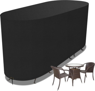 Abdeckung für Bistro-Set 146 x 70 x 80 cm, wasserdicht, Winterfest, Anti-UV