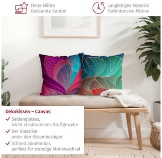 Bilderdepot24 Dekokissen 2-teilig drinnen Kissenhülle/ Sofakissen/ Zierkissen Kissenhülle bunt, Bezug mit / ohne Füllung Zierkissen Outdoor Sofa Bett