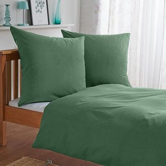 TRAUMSCHLAF Bettwäsche Uni Feinbiber, Biber, 2 teilig, feine warme weiche Biber Qualität