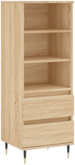 vidaXL Highboard Sonoma-Eiche 40x36x110 cm Holzwerkstoff 831503