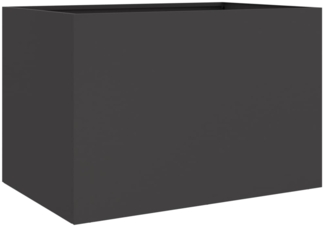 vidaXL Pflanzkübel Schwarz 62x47x46 cm Stahl 841601