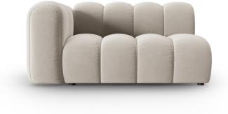 Micadoni Modulares Sofa Lupine 2-Sitzer Links Samtstoff Beige