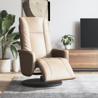 vidaXL Relaxsessel mit Fußteil Cappuccino-Braun Kunstleder 356508