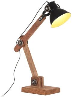 vidaXL Schreibtischlampe Industriestil Schwarz Rund 58 x 18 x 90 cm E27 320553