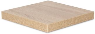 Levandeo® Wandregal, levandeo Eckregal Sonoma Eiche 32x32cm Wandregal Holz Dekor Regal