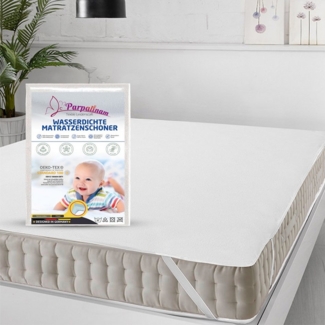 Matratzenschoner Wasserdicht 100% Baumwolle Inkontinenz Matratzenauflage Elastoria Parpalinam, 100% wasserfest, Atmungsaktiv, Hygienisch, Kein Knistern, Geräuschsarm