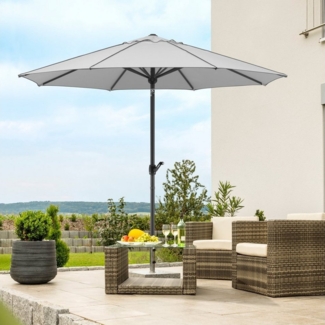 Schneider Schirme Marktschirm Adria, Durchmesser 300 cm, silbergrau, rund, ohne Schirmständer