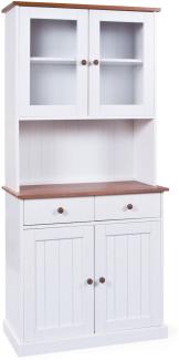 Sideboard Wright Kommode Highboard Anrichte Schubladen Schrank weiß braun