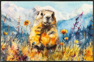 wash+dry by Kleen-Tex Fußmatte Leander, rechteckig, Höhe: 7 mm, waschbar und trocknergeeignet