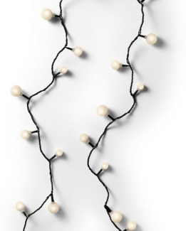 MARELIDA LED-Lichterkette Berry Cherry 240 weiße Kugeln 3 Größen 18m Außen Weihnachtsbeleuchtung, 240-flammig