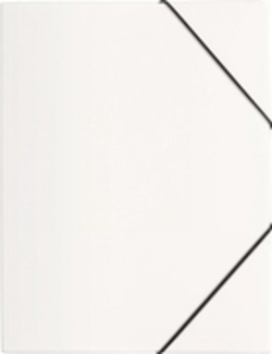 PAGNA Gummizugmappe A4 PP 3 Einschlagklappen weiß