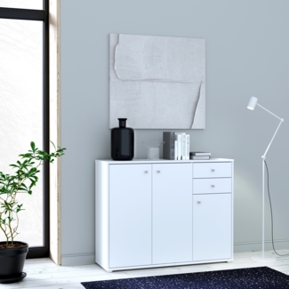 'Tempra 2' Kommode, B/H/T ca. 108,8/85,5/34,8 cm, Weiß