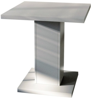 Vladon Esstisch Adam (Bistrotisch mit zentralen Säulenfuß), 70 x 70 cm, Grau Matt mit zentralen Säulenfuß