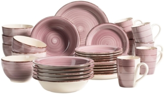 Mäser 931880 Kombiservice Lumaca für 6 Personen, Steinzeug (1 Set, 30-teilig)