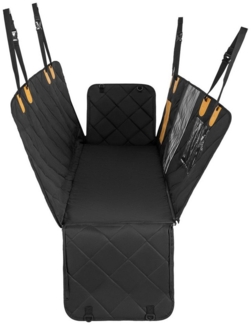 KOMFOTTEU Tier-Autoschondecke, Hundedecke mit Netzfenster & Taschen