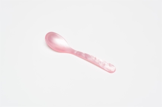 G.F. Heim Söhne Eierlöffel Acrylglas Perlmutt Optik Pfirsich