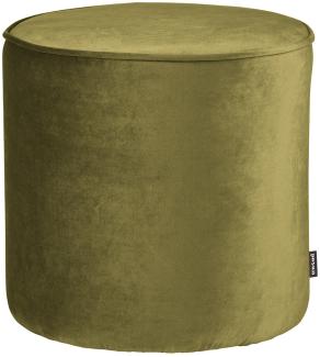 Hocker Sara Samt, Ø 46cm Army