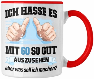Tasse Trendation - 60. Geburtstag Tasse Frau Männer Geschenk 60er Geschenkidee 60 Mutter Vater Mann Frauen Lustig Geschenke Deko