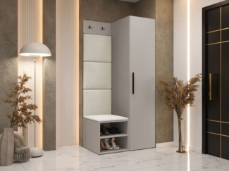 Garderoben-Set Mapreni IV (Farbe: Cashmere, Manila 02)