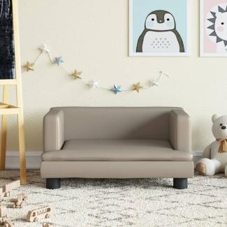 vidaXL Kindersofa Cappuccino-Braun 60x40x30 cm Kunstleder 3196328