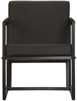 vidaXL Sessel Schwarz Echtleder [247801]