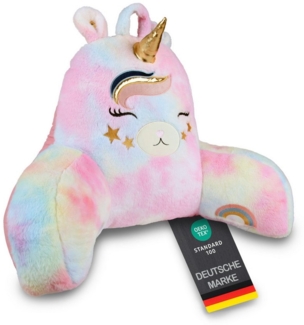 Bestlivings Sitzkissen für das Bett mit Armlehnen 66 x 37 x 48 cm, Rückenstützfunktion, 100% Polyester, kuschelweich, formstabil