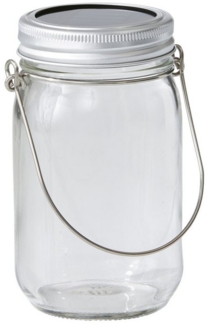 Northpoint LED Gartenleuchte Solarglas Dekoration Einmachglas für Außen 8 Std. Leuchtdauer