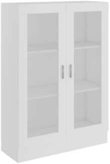 vidaXL Vitrinenschrank Weiß 82,5x30,5x115 cm Holzwerkstoff 802750