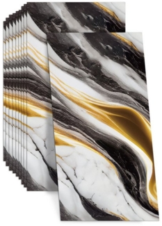 TWSOUL Wandsticker mitation Fliesen Wandaufkleber,30*60cm,10pcs, Wasserdicht und schmutzabweisend