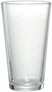 Ritzenhoff & Breker Longdrinkglas Happy - Pattern, Becher, Glas, Klar, 400 ml, 813395