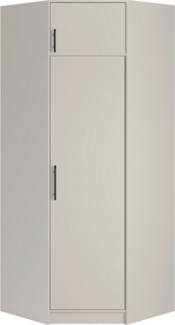 Marmex Möbel Eckkleiderschrank SMART 4N/C Eckschrank Kleiderschrank 95 x 230 x 95 Schrankaufsatz (2-St) Cashmere, Kleiderstangen, Stauraum