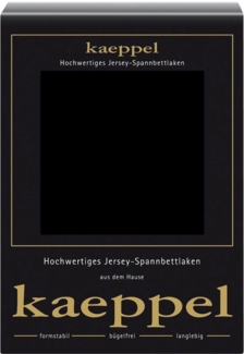 Kaeppel Spannbettlaken Single Jersey Mako Elasthan, Jersey-Elasthan, Gummizug: rundum, (1 Stück), aus 97% Baumwolle und 3% Elasthan
