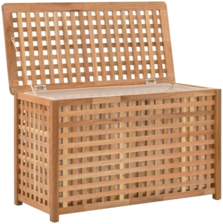 vidaXL Wäschetruhe 77,5×37,5×46,5 cm Walnuss Massivholz 247602