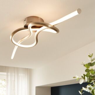 Eglo 97937 LED Deckenleuchte NOVAFELTRIA nickel-matt weiß L:70cm B:16cm H:16cm