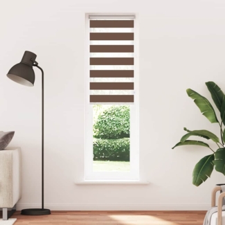 vidaXL Zebrarollo Braun 65x230 cm Stoffbreite 60,9 cm Polyester 4014384