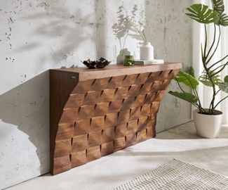 Konsole Eremos 120x35 cm Akazie Braun