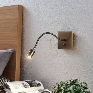Lindby Wandleuchte Mayar, 1 x 2,8 W LED, warmweiß