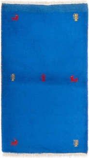 Morgenland Gabbeh Teppich - Indus - 160 x 90 cm - blau